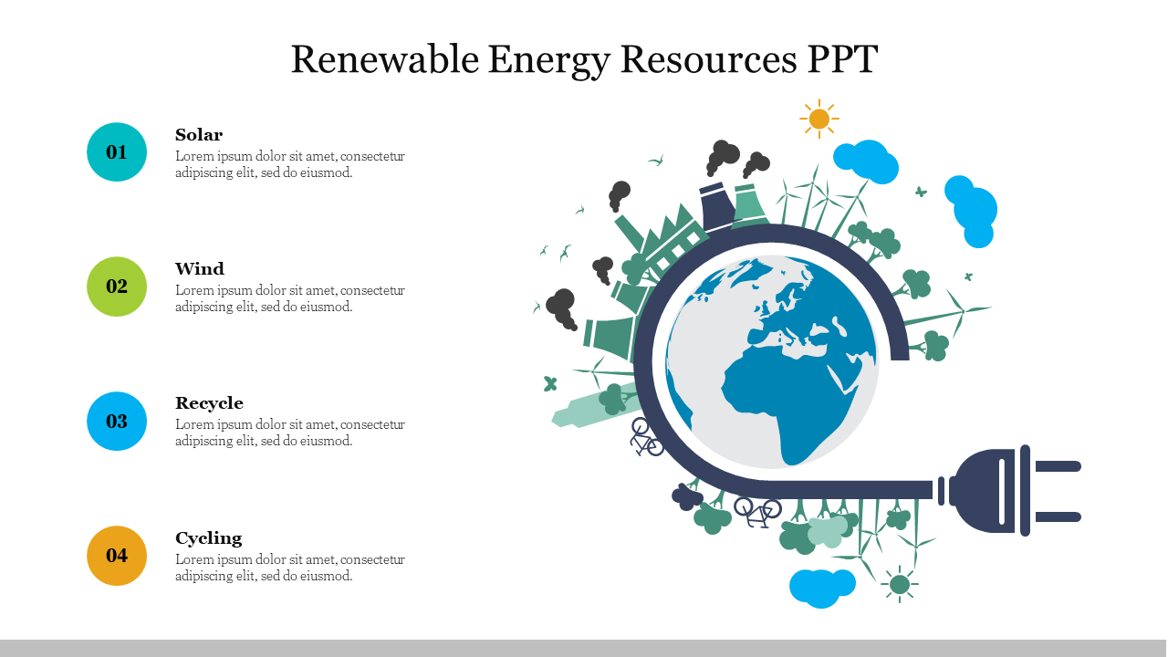Creative Renewable Energy Resources PPT Presentation Slide